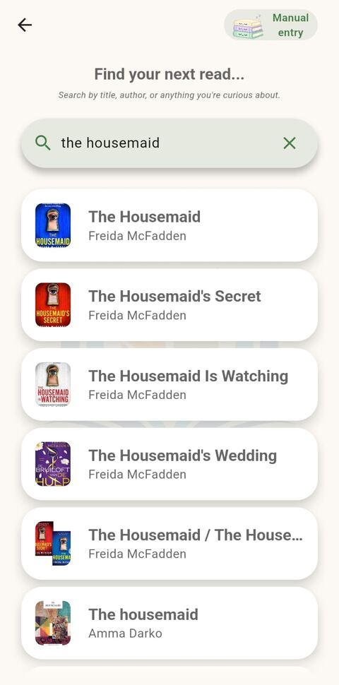 Readmint app home screen